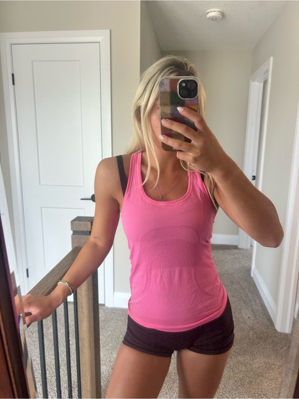 lululemon athletica Pink Scoop Neck Tank Top